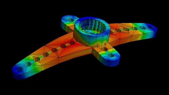 Mechanic simulation engineering - Stress and breakpoint analysis of Mechanical Mounting bracket under force and moment conditions