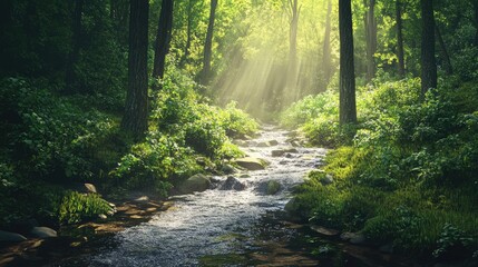 Fototapeta premium morning in the forest