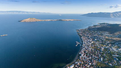 Aerial view of&nbsp;Avsa island, Turkey. Avsa Island view from sea in Turkey.