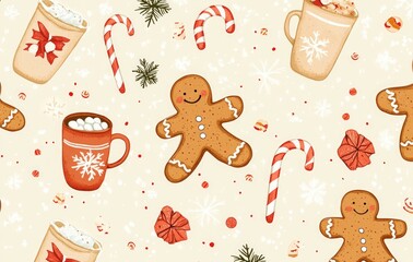 gingerbread cookies background