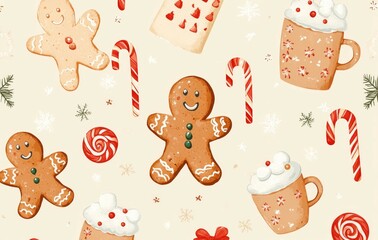 gingerbread cookies background
