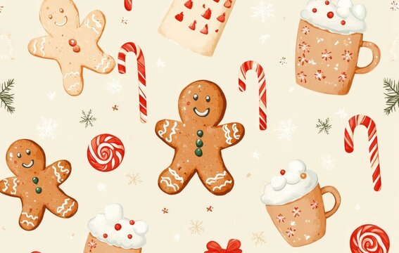 gingerbread cookies background