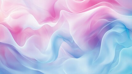 Fototapeta premium Bright abstract background in pastel pink and blue tones, with soft, swirling shapes blending together. Modern and artistic.