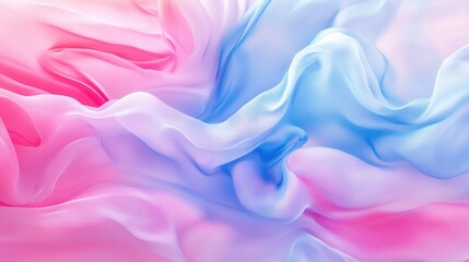 Obraz premium Bright abstract background in pastel pink and blue tones, with soft, swirling shapes blending together. Modern and artistic.