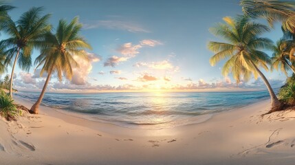 Obraz premium trees on the beach