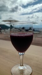 glass of red wine