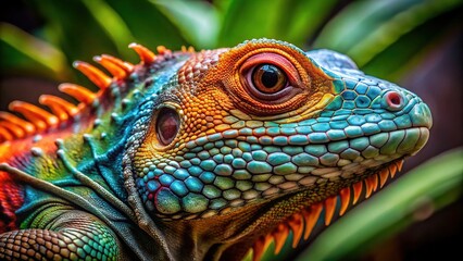 Fototapeta premium Stunning photographs capture diverse reptiles in their natural environments, highlighting their unique colors and features that showcase the beauty and variety of wildlife.