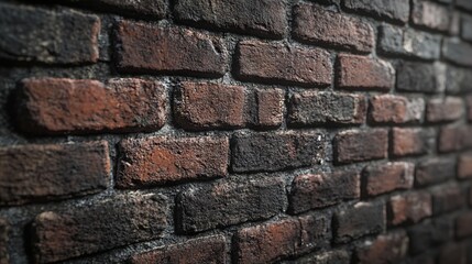 Obraz premium Textured Brick Wall in Muted Earthy Tones. AI generated illustration