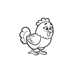 Farm-Themed Baby Chicken Illustrations - Vector Art for Nursery Decor.