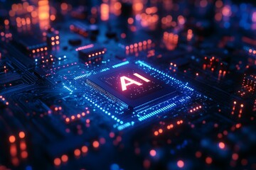 Obraz premium 3D illustration of a glowing 