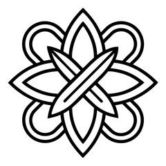 Traditional Designs Art Line Art Vector Illustration