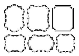 シンプル　クラシカル　エレガント  黒　フレーム  セット