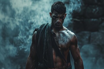 Fierce Spartan warrior
