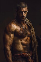 Fototapeta premium Fierce Spartan warrior