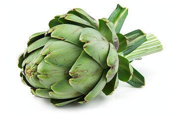 A fresh Artichoke isolated on white