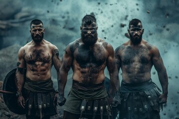 Fototapeta premium Fierce Spartan warrior