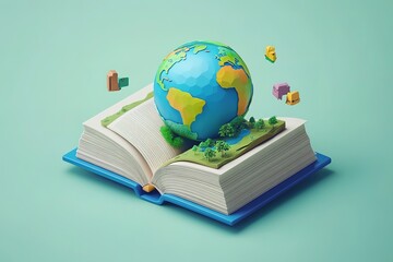 Illustration of books stack. School item. Education image for design.