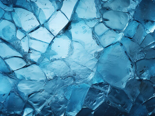 Unbelievable Cracked Ice On Frozen Lake