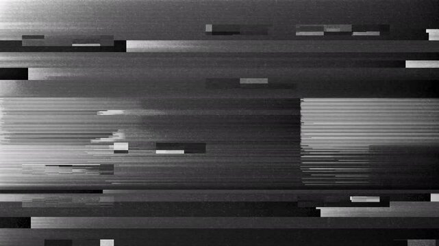 Glitchy cuts with black and white noise texture and grunge light for glitch noise transitions
