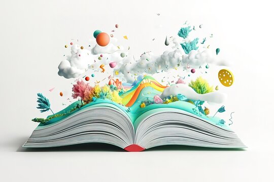 recommend clip art: Illustration of books stack. School item. Education image for design.