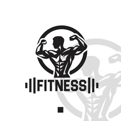 Fitness sport gym Logo design