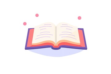 Illustration of books stack. School item. Education image for design.