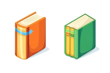 Illustration of books stack. School item. Education image for design.