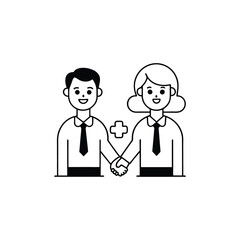  Business Partner icon Business Partnership icon Business Partner Partnership Management