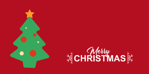 Merry Christmas greetings with Christmas tree © yoyo