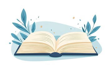 Illustration of books stack. School item. Education image for design.