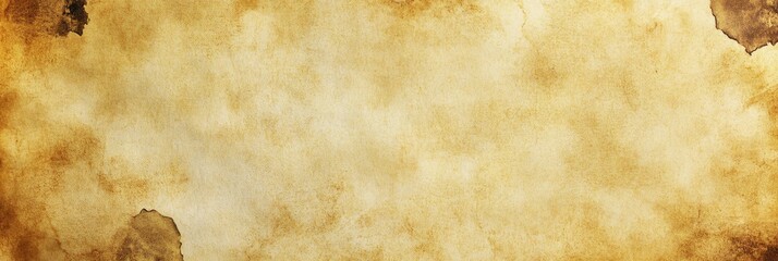 Old parchment paper texture with aged stains, creases, and a yellowed finish