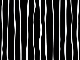 Fototapeta premium Wonderful Vertical white and black stripes oil painting on the wall