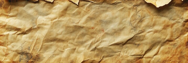 Old parchment paper texture with aged stains, creases, and a yellowed finish
