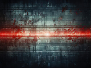 Unbelievable A painting of a red blue and white abstract background