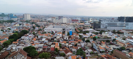 View of Semarang city from above
