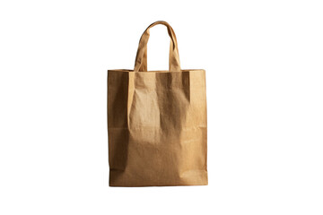 Ecofriendly reusable shopping bag, durable and lightweight, minimalistic design, on solid white background, single object.,