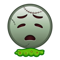 Face vomiting Large size of zombie halloween emoji