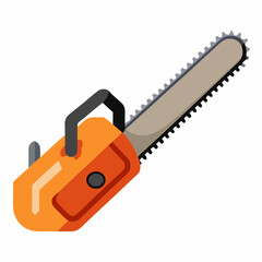 Chainsaw Vector Illustration for Cutting Tree Branches & Logs - SVG Files, Cricut, Silhouette Cut Files, Clipart & T-Shirt Graphics