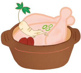 Naklejka premium baby sleeping in a basket