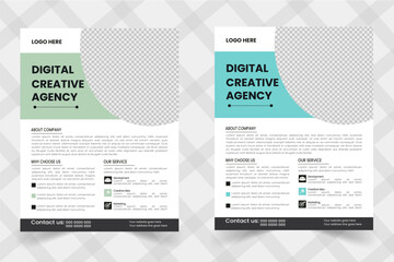 Corporate business flyer template design set, over modern layout, poster, flyer in A4 with colourful business proposal, perfect for creative professional business flyer. personal use Vector 