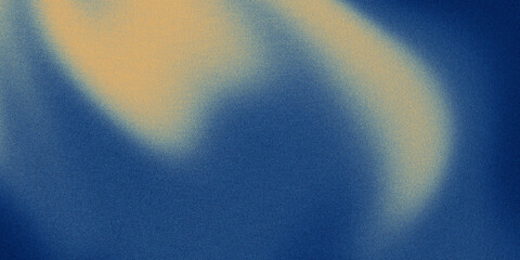 Dark blue and orange gradient abstract grainy background with a noise textured pattern. black banner poster header backdrop, copy space, digital art, and wallpapers.