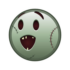 Winking face Large size of zombie halloween emoji
