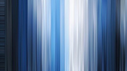 Obraz premium Sapphire to ice blue backdrop with bold vertical stripes in silver and gray