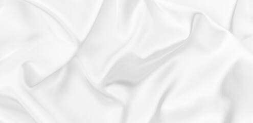 Smooth elegant white fabric silk texture soft background