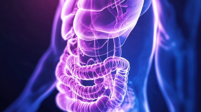 Barium swallow diagnostic image body. Generative AI