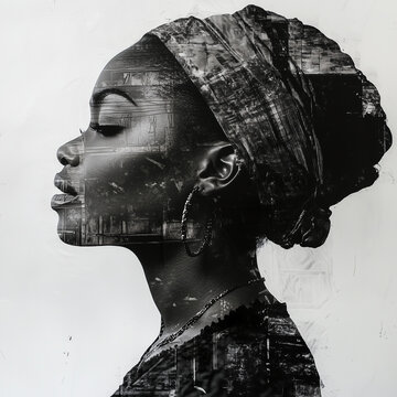 Vintage Graphic with White Background Made for Diverse Ad Campaign