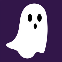 Vector Halloween white ghost spirit