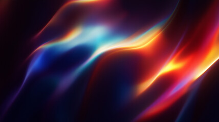 Obraz premium Colorful Flowing Light Patterns – Abstract Digital Art Background