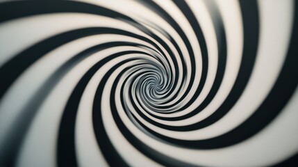 Fototapeta premium Abstract black and white spiral background.