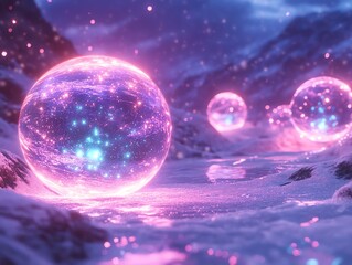 Futuristic Christmas lights